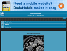 Tablet Screenshot of edmondartglass.com